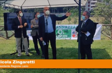 Roma, Zingaretti inaugura il Parco Sannazzaro