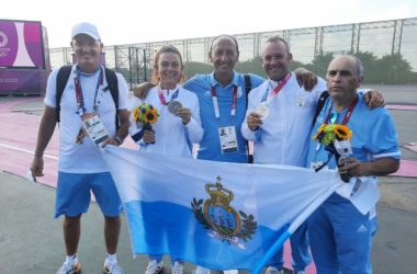 Tiro a volo mixed team, argento San Marino con Perilli-Berti