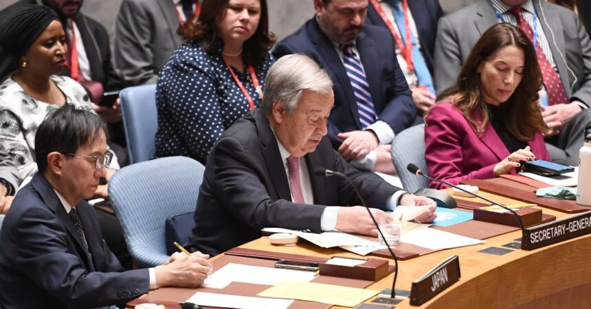 Guterres “In Medio Oriente pericolo reale di un conflitto devastante”