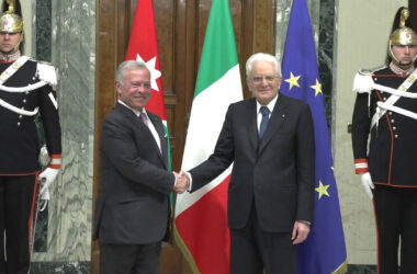 Mattarella incontra il re di Giordania Abdullah II