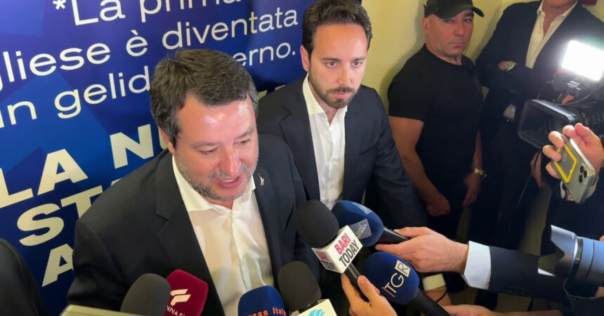 Salvini “A Bari la partita delle comunali è aperta”
