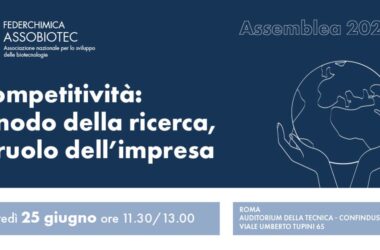 Competitività e ricerca, il 25 giugno l’Assemblea Assobiotec