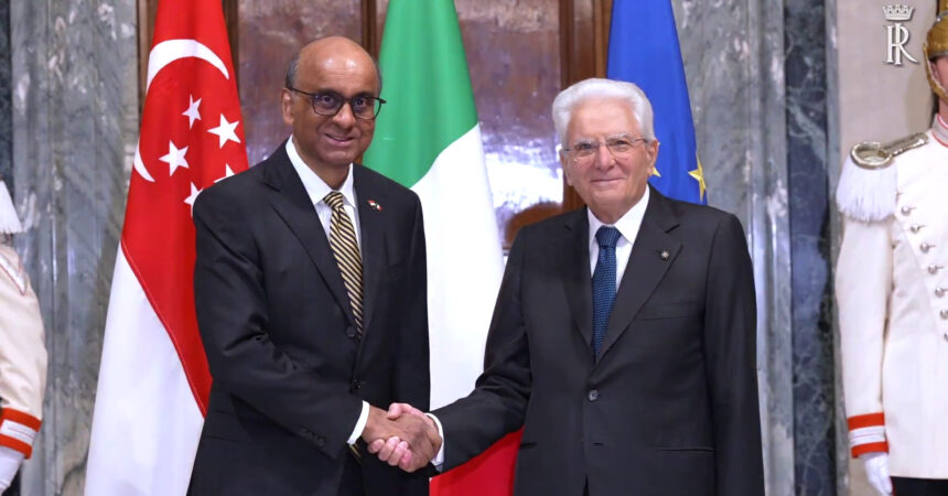 Mattarella riceve il presidente della Repubblica di Singapore