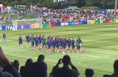 Primo allenamento dell’Italia nel ritiro tedesco di Iserlohn