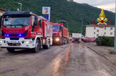 Maltempo, nel Bresciano allagato centro abitato. Soccorse 30 persone