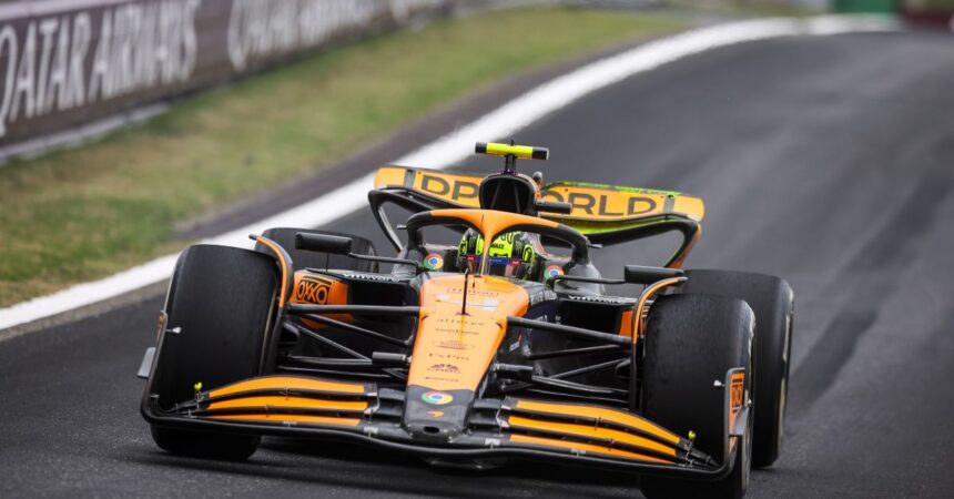 Miglior tempo per Norris nelle Fp2 in Belgio, quarto Leclerc