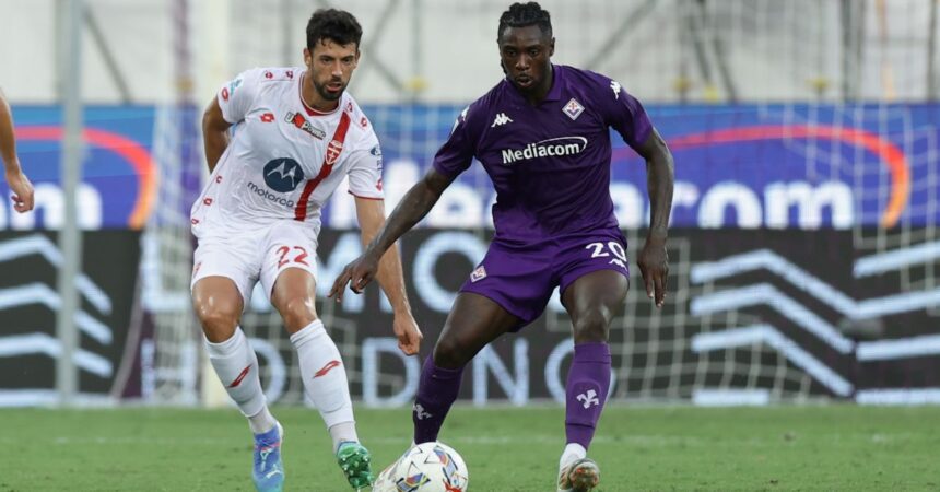 Monza avanti di due gol, Fiorentina 2-2 al 96′ con Gosens