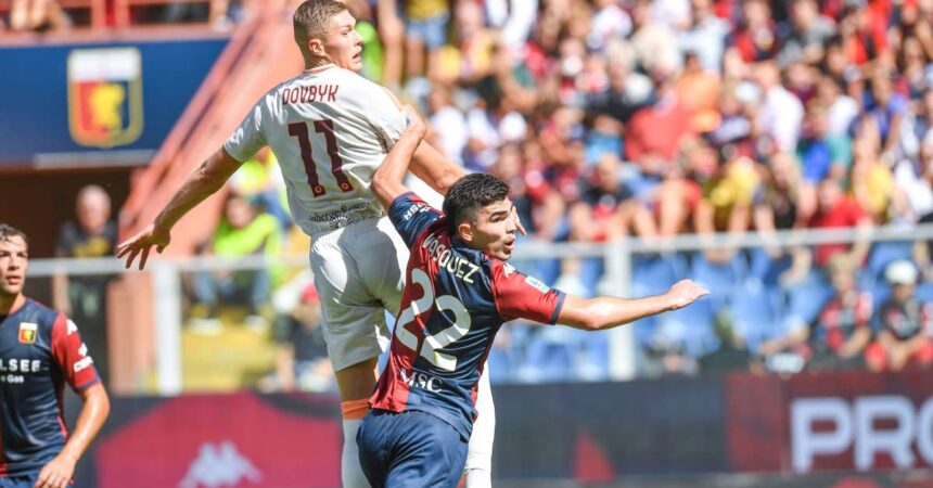 Beffa finale per la Roma, col Genoa finisce 1-1