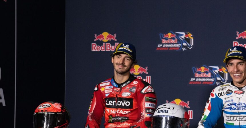 Bagnaia davanti a tutti nelle libere del venerdì a Misano