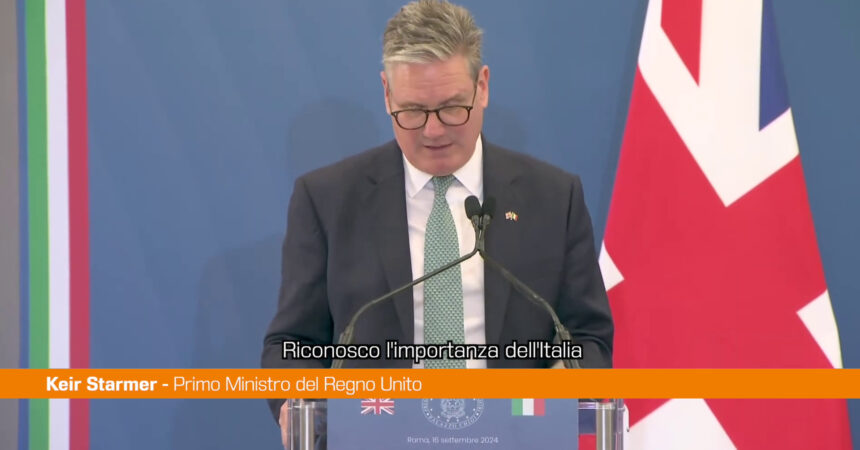 Starmer “Italia leader in Europa e sulla scena mondiale”