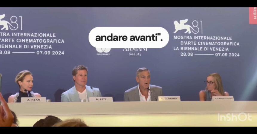 Clooney a Venezia con Pitt “Emozionato per il futuro, ringrazio Biden”