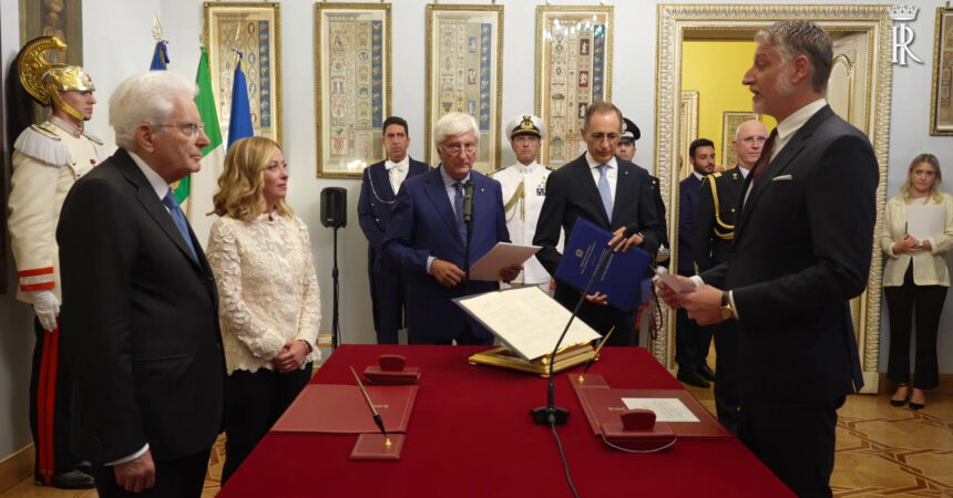 Il ministro della Cultura Giuli ha giurato al Quirinale