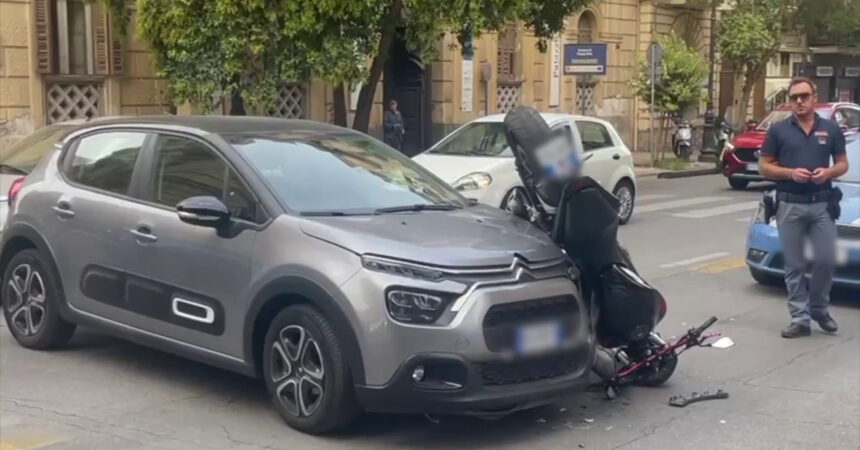 Motociclista ferito a Palermo, sbalzato da moto per alcuni metri