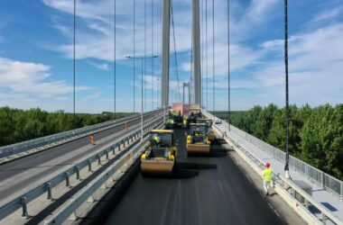 Webuild, sul Ponte di Braila riasfaltatura con miscela ultraresistente