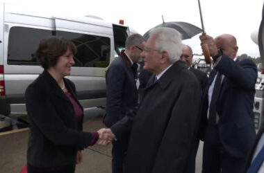 Il Presidente Mattarella arriva all’aeroporto di Ginevra