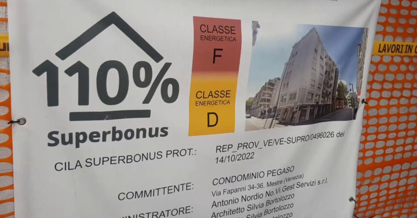 Superbonus, spesi 123 miliardi per interventi sul 4% delle case