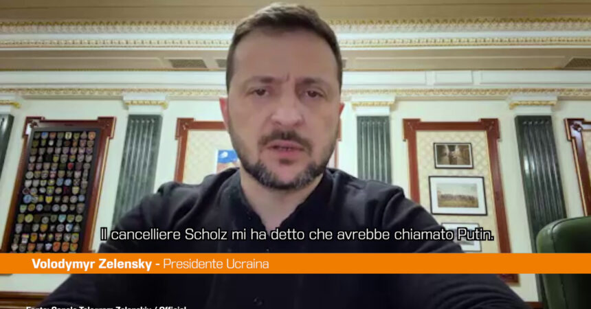 Zelensky “Chiamata Scholz-Putin è il vaso di Pandora”