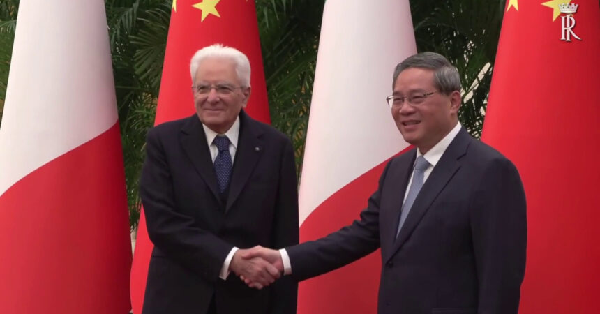 Mattarella “Riequilibrare i rapporti commerciali con la Cina”