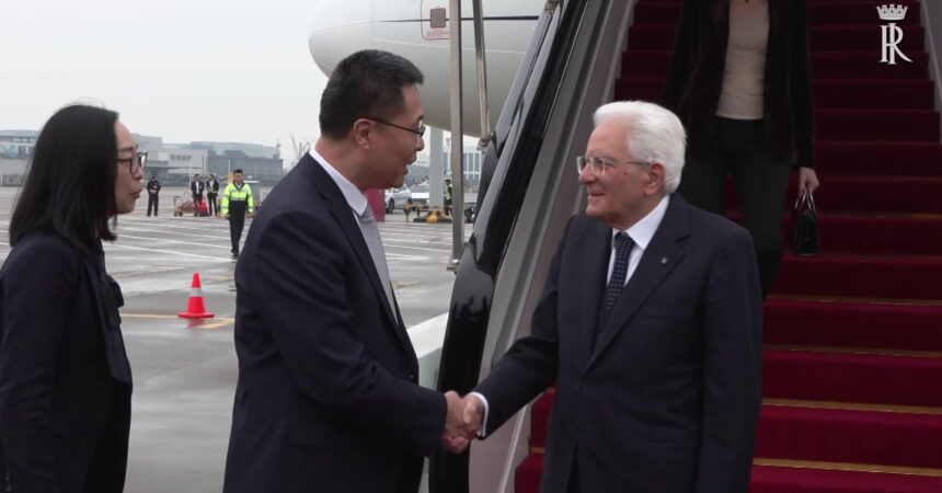 Il Presidente Mattarella arriva a Hangzhou