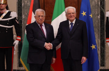 Mattarella incontra il presidente della Palestina