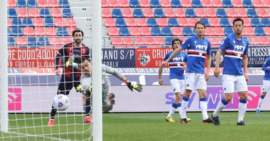 Bologna batte Sampdoria 3-1, altri tre passi verso la salvezza