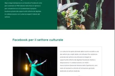 Covid, Facebook e AGIS insieme per sostenere la cultura