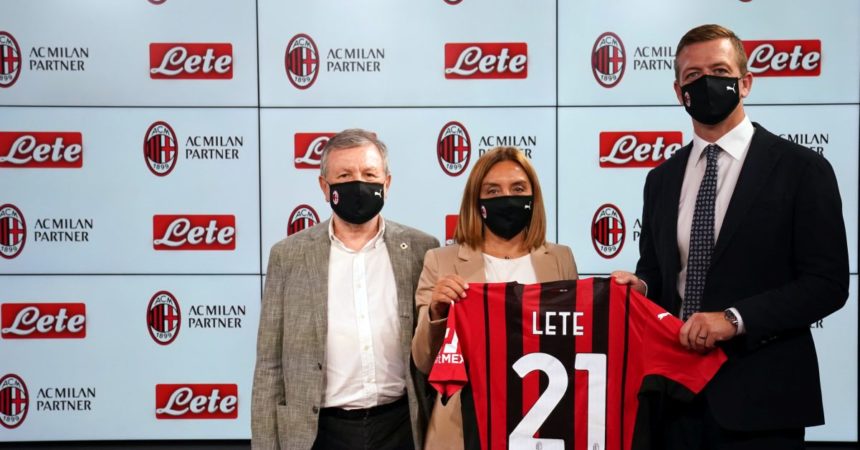 Al via nuova partnership tra Milan e Acqua Lete