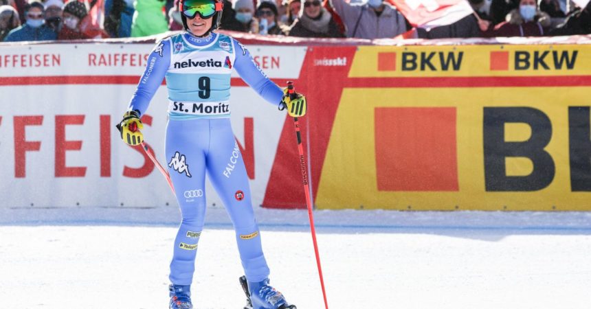 Festa Italia a St. Moritz, Brignone vince il Super-G davanti a Curtoni