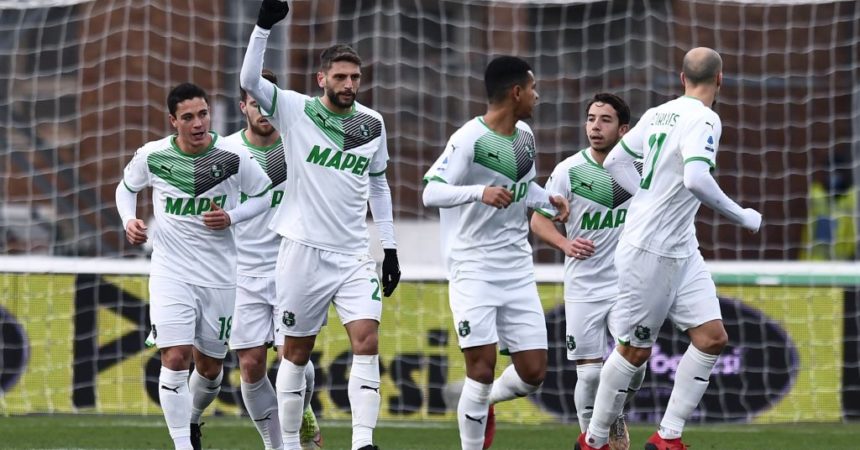 Poker Sassuolo a Venezia con Berardi, Raspadori e Scamacca