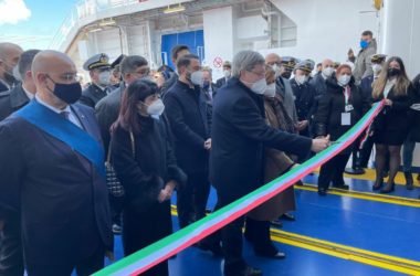 Giovannini a Messina inaugura nuova nave “Iginia” di Rfi