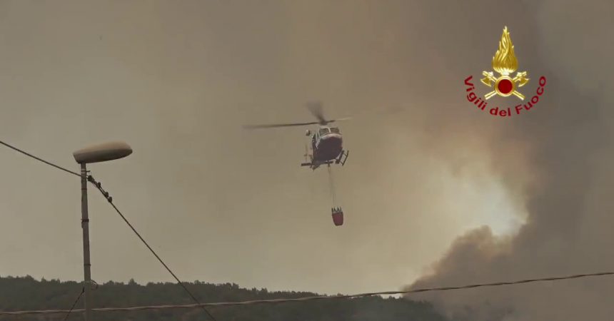 Pompieri, Protezione Civile e Forestale per incendio sul Carso