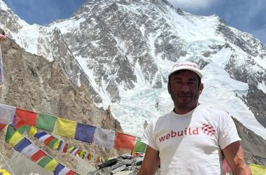 Con il supporto di Webuild Mattia Conte sulla vetta del Broad Peak