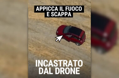 Calabria, appicca il fuoco e scappa ma il drone lo “incastra”