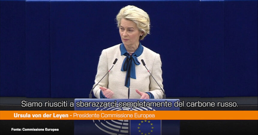 Energia, Von der Leyen “L’Ue si prepari in tempo al prossimo inverno”