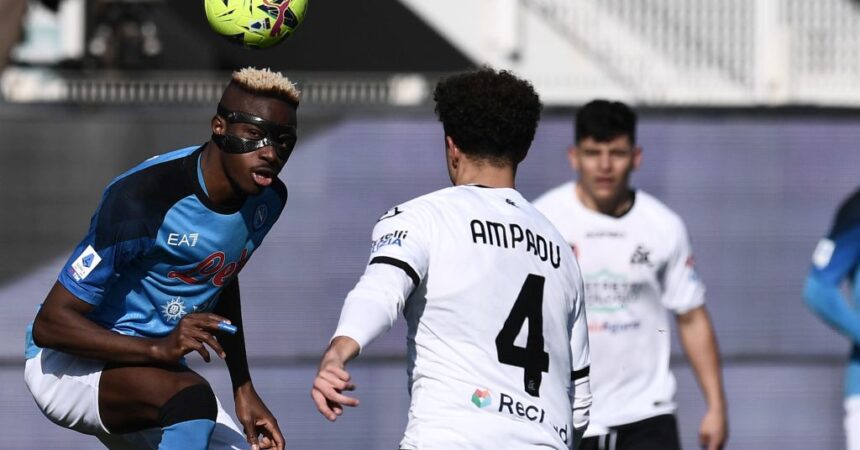 Spezia-Napoli 0-3, a segno Kvaraskhelia e doppietta Osimhen