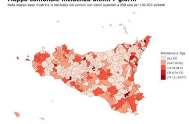 In aumento i casi di Covid in Sicilia, +118% nell’ultima settimana