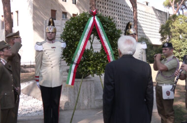 Mattarella depone corona a San Paolo per anniversario 8 settembre