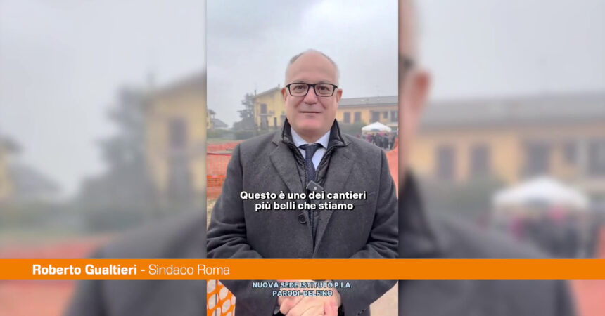 Gualtieri “Grande gioia per posa prima pietra scuola a Colleferro”