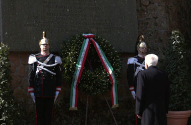 Mattarella alle Fosse Ardeatine per l’80° anniversario dell’eccidio