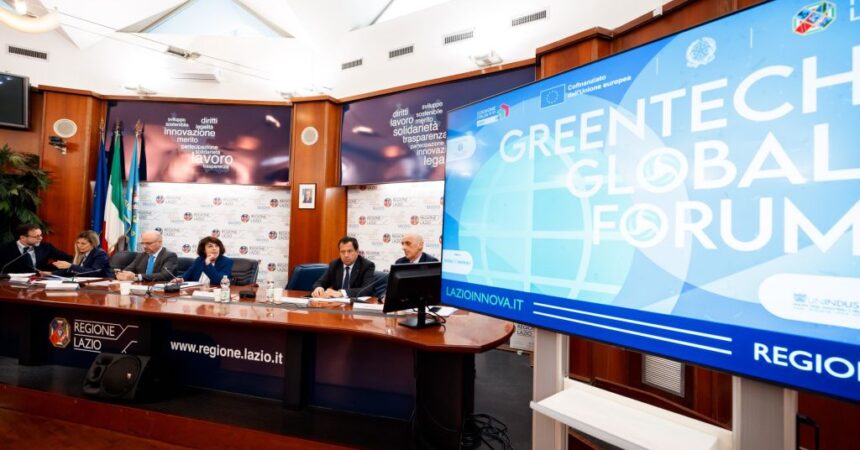 Regione Lazio, il 16-17 settembre a Roma il Greentech Global Forum 2024