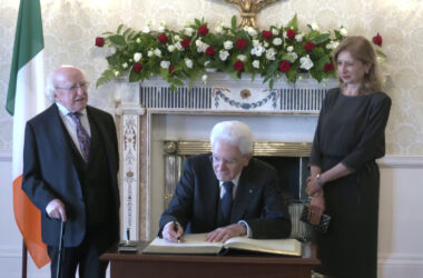 Mattarella incontra a Dublino il Presidente d’Irlanda Higgins