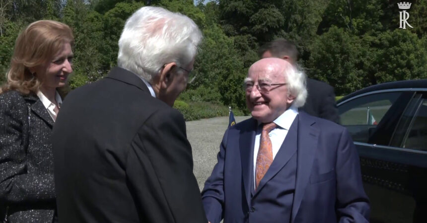 Irlanda, Mattarella e Higgins inaugurano Parco Italia