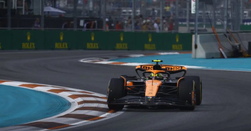 Pole di Norris su Verstappen in Spagna, Leclerc 5° e Sainz 6°