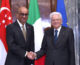 Mattarella riceve il presidente della Repubblica di Singapore