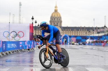 Ganna argento nella crono, prima medaglia italiana a Parigi