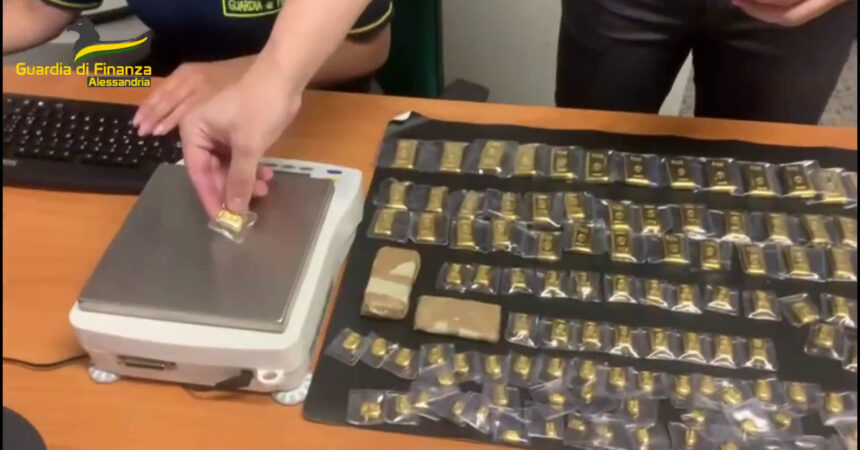 Alessandria, sequestrati lingotti d’oro del valore di 740mila euro