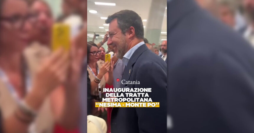 Catania,Salvini “Con nuova tratta metro recuperiamo anni dimenticanze”