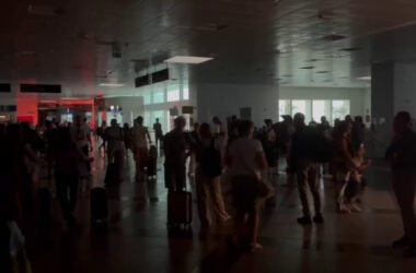 Temporale nel Palermitano, blackout in aeroporto