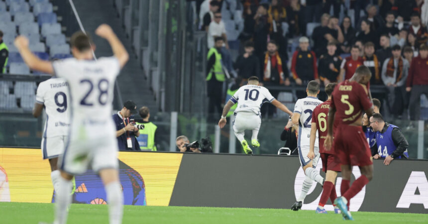 Gol di Lautaro e l’Inter espugna l’Olimpico, 1-0 alla Roma