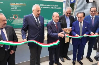 Anello ferroviario di Palermo, Schifani inaugura la fermata Libertà